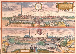 Krempe, Rendsburg, Alemania - en "Civitates Orbis Terrarum" de Georg Braun, Colonia 1617 de Georg Braun