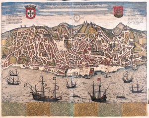 Lisboa, Portugal - en "Civitates Orbis Terrarum" de Georg Braun, Colonia 1617 de Georg Braun