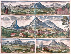 Roca del Amante - Archidona, cerca de Málaga, España - en "Civitates Orbis Terrarum" de Georg Braun, Colonia 1617 de Georg Braun