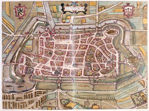 Luneburg, Alemania - en "Civitates Orbis Terrarum" de Georg Braun, Colonia 1617 de Georg Braun