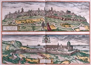 Orvieto - Santuario de Loreto, Italia - en "Civitates Orbis Terrarum" de Georg Braun, Colonia 1617 de Georg Braun