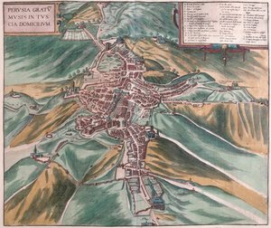 Perugia, Italia - en "Civitates Orbis Terrarum" de Georg Braun, Colonia 1617 de Georg Braun