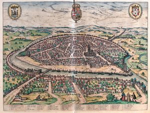 Sevilla, España - en "Civitates Orbis Terrarum" de Georg Braun, Colonia 1617 de Georg Braun