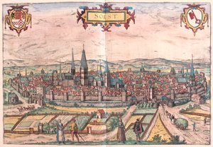 Soest, Alemania - en "Civitates Orbis Terrarum" de Georg Braun, Colonia 1617 de Georg Braun