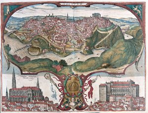 Toledo, España - en "Civitates Orbis Terrarum" de Georg Braun, Colonia 1617 de Georg Braun