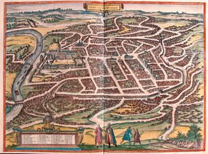 Vilnius, Lituania- en "Civitates Orbis Terrarum" de Georg Braun, Colonia 1617 de Georg Braun