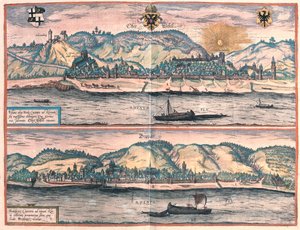 Vosavia (Ficelia) Oberwesel - Boppard, Alemania - en "Civitates Orbis Terrarum" de Georg Braun, Colonia 1617 de Georg Braun