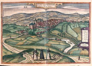 Zschopau, Alemania - en "Civitates Orbis Terrarum" de Georg Braun, Colonia 1617 de Georg Braun