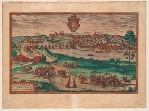 Grodno De: Civitates orbis terrarium, 1577 de Georg Braun und Franz Hogenberg