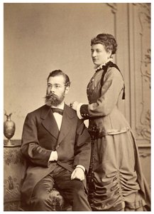 Retrato de Hermann von Ihering con su primera esposa, Anna Maria Clara Belzer Wolf de Georg Brokesch