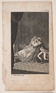 Ilustración con pareja de enamorados de Georg Christian Schule