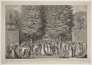 Primera caminata en el Jardín de Rosenburg en Copenhague de Georg Christian Schule