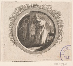 Viñeta de título para S. Richardson: "La historia de la señorita Clarissa Harlowe", cuarta parte de Georg Christian Schule