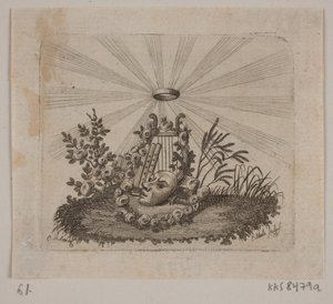Vigneta para "Samtlige skrifter" de J. H. Wessels de Georg Christian Schule