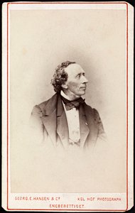 Retrato de Hans Christian Andersen (1805-1875) de Georg Emil Hansen