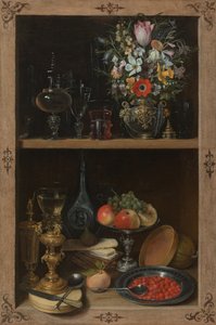 Armario con fruta y flores de Georg Flegel