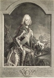 Retrato de Christian August, Príncipe de Anhalt-Zerbst 1690-1747, 1750 de Georg Freidrich Schmidt