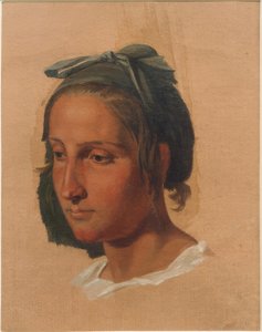 Estudio de retrato de una italiana de Georg Friedrich August Lucas