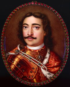 Retrato del Emperador Pedro I el Grande 1672-1725 de Georg Friedrich Dinglinger