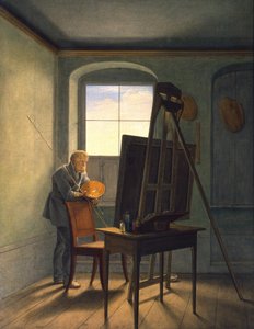 Alemán: Caspar David Friedrich en su estudio Caspar David Friedrich en su estudio (1812)