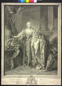 Emperatriz de Rusia Elisabeth Petrowna de Georg Friedrich Schmidt