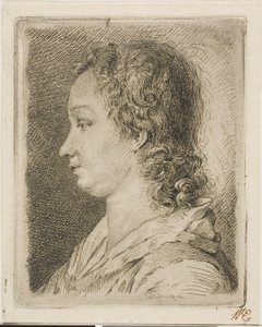 Madame Schmidt (la esposa del artista) de Georg Friedrich Schmidt
