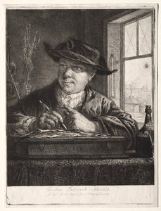 Autorretrato de Georg Friedrich Schmidt