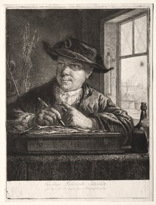 Autorretrato de Georg Friedrich Schmidt