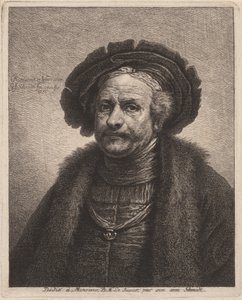 Autorretrato de Rembrandt de Georg Friedrich Schmidt, after Rembrandt van Rijn