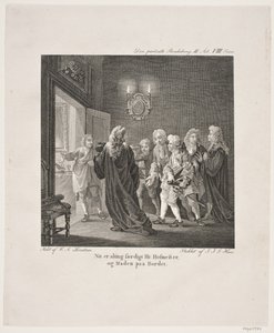 Ilustración de las comedias de Holberg de Georg Haas