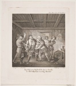 Ilustración para las comedias de Holberg