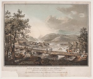 Vista de una parte de Hønefoss de Georg Haas