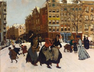 Invierno en Ámsterdam, c.1898