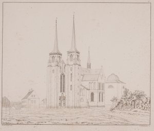 Danés: Catedral de Roskilde vista desde el suroeste