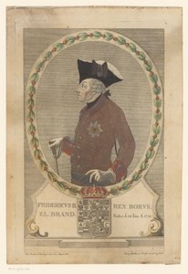 Retrato de Federico el Grande de Georg Mathäus Probst