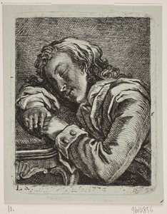 Un hombre durmiendo de Georg Mathias Fuchs
