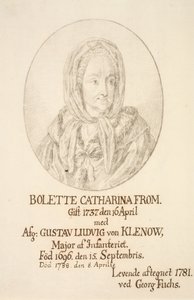 Retrato de Bolette Catharina From de Georg Mathias Fuchs