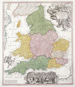 Un Mapa de Inglaterra, 1760