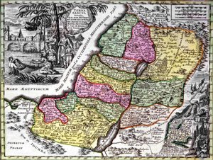 Tierra Santa (Palestina) de Georg Matthäus Seutter