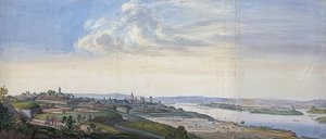 Vista de Maguncia después del asedio de 1793 de Georg Melchior Kraus