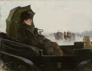 Dama en un landó, París de Georg Pauli
