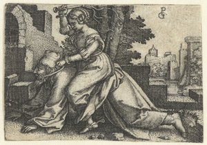Aristóteles y Phyllis (Campaspe) de Georg Pencz