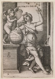 Astrología, de la serie “Las artes liberales” de Georg Pencz