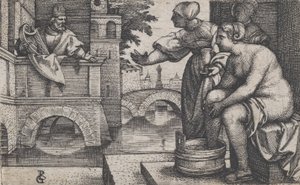 David y Betsabé de Georg Pencz