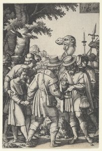 José vendido a los mercaderes, de La historia de José, 1546 de Georg Pencz