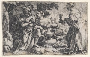 Lot y Sus Hijas de Georg Pencz