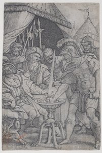 Mucio Escévola y Porsenna, de Héroes romanos de Georg Pencz