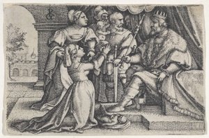 El juicio de Salomón de Georg Pencz