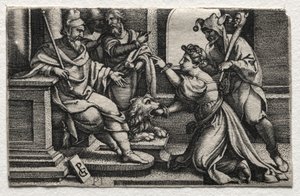 La boca de la verdad de Georg Pencz