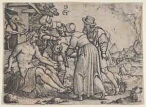 La persecución de Job de Georg Pencz